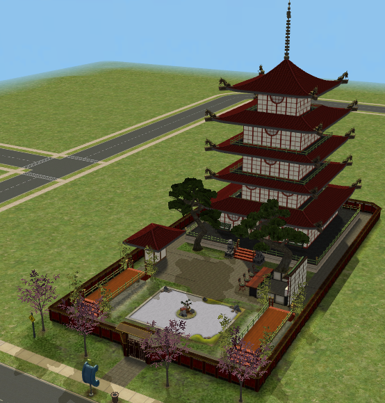 Takemizu Pagoda And Market
